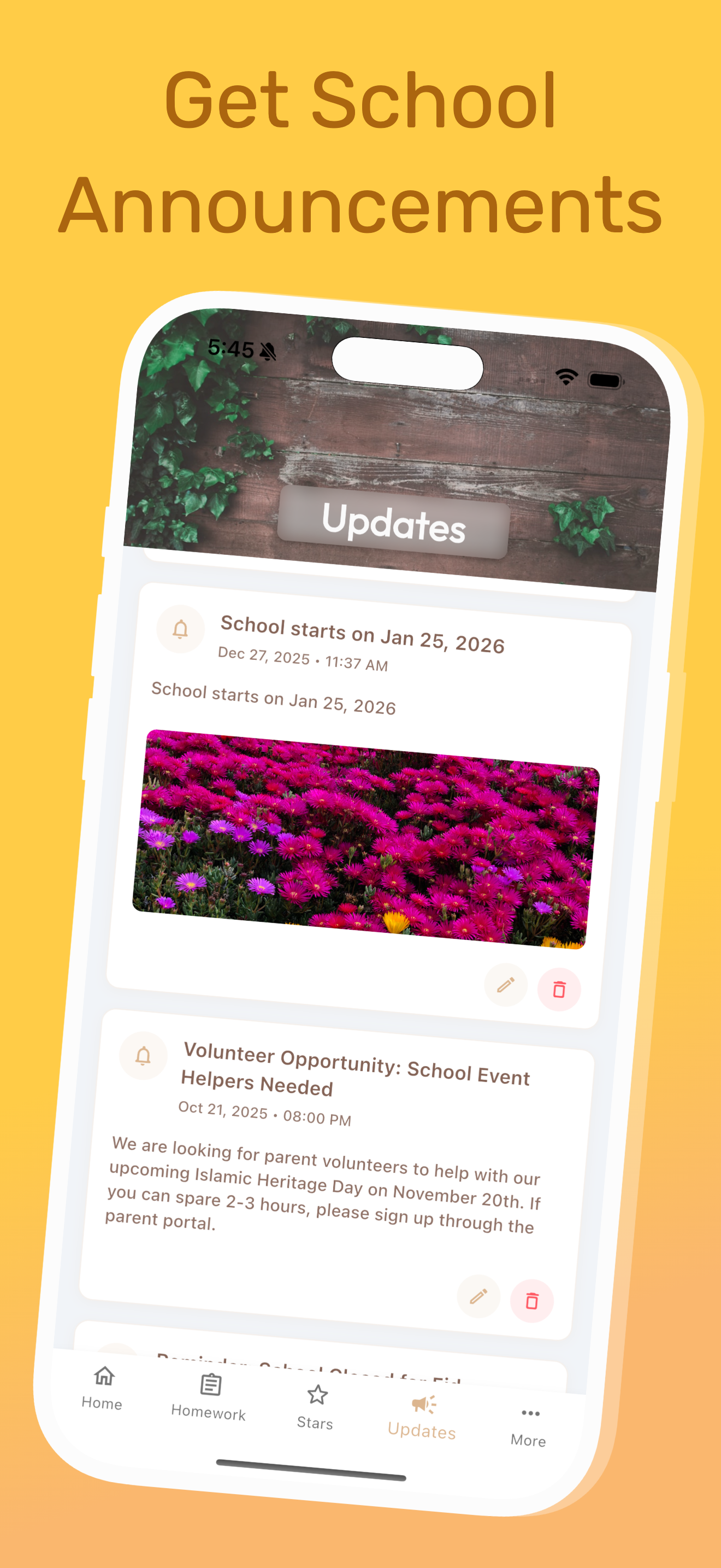 School Announcements