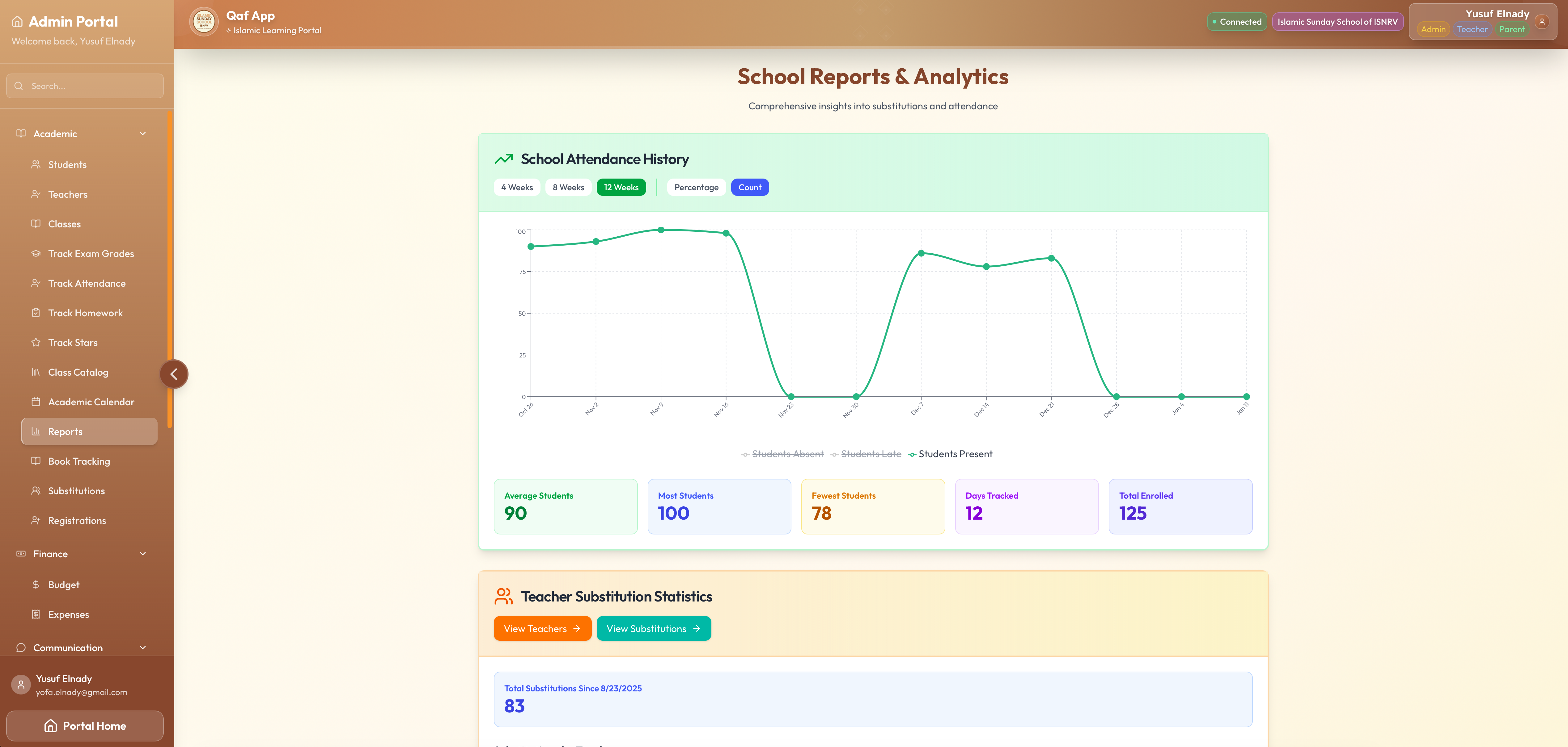 Progress Tracking Interface